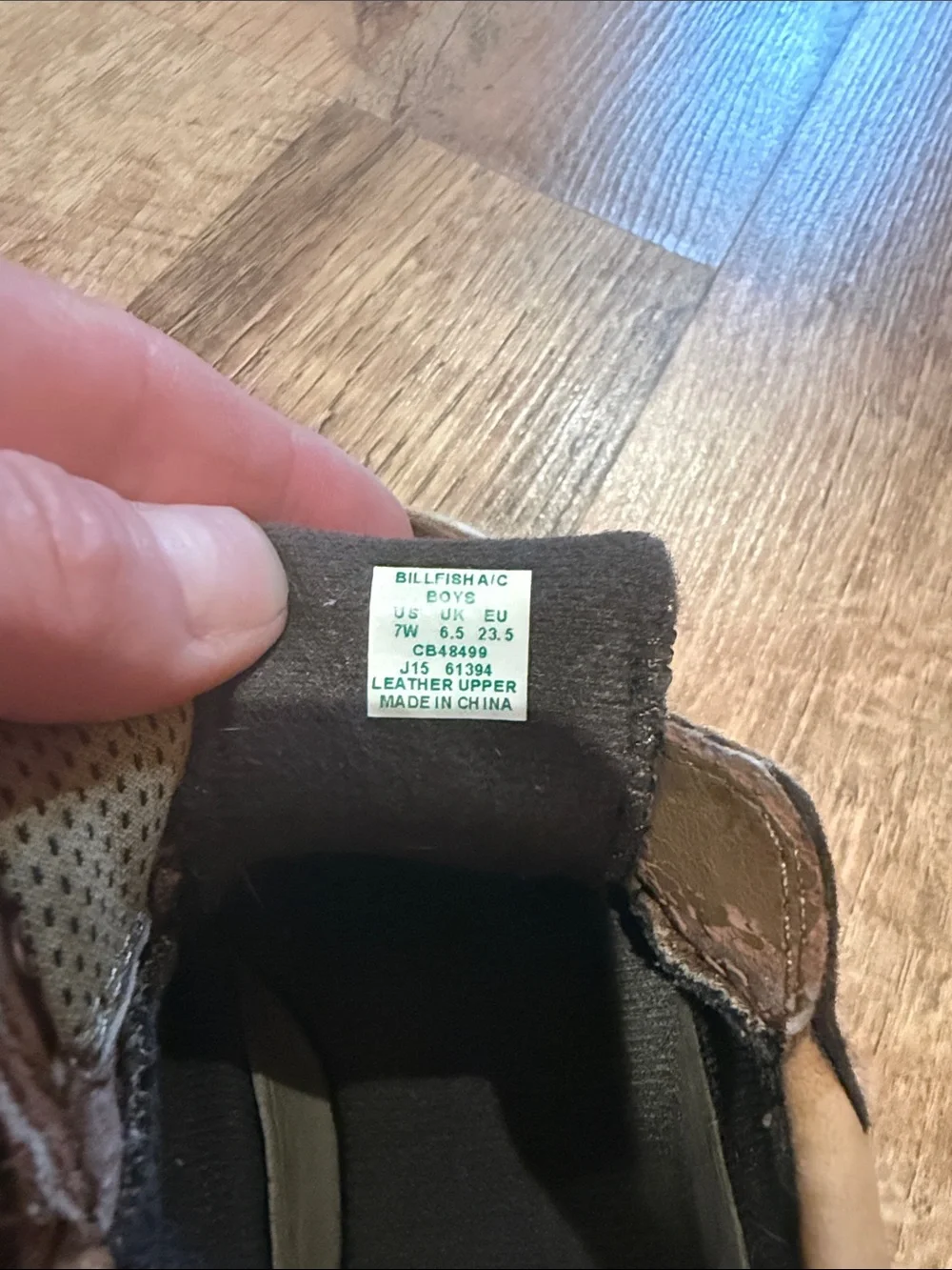 Brown Kids Suede Sperry Shoes - Size 7